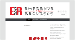 Desktop Screenshot of emprendeconrecursos.com